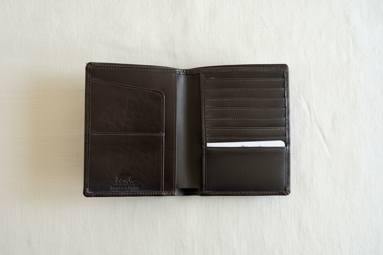Classic Chocolate Brown Leather Wallet