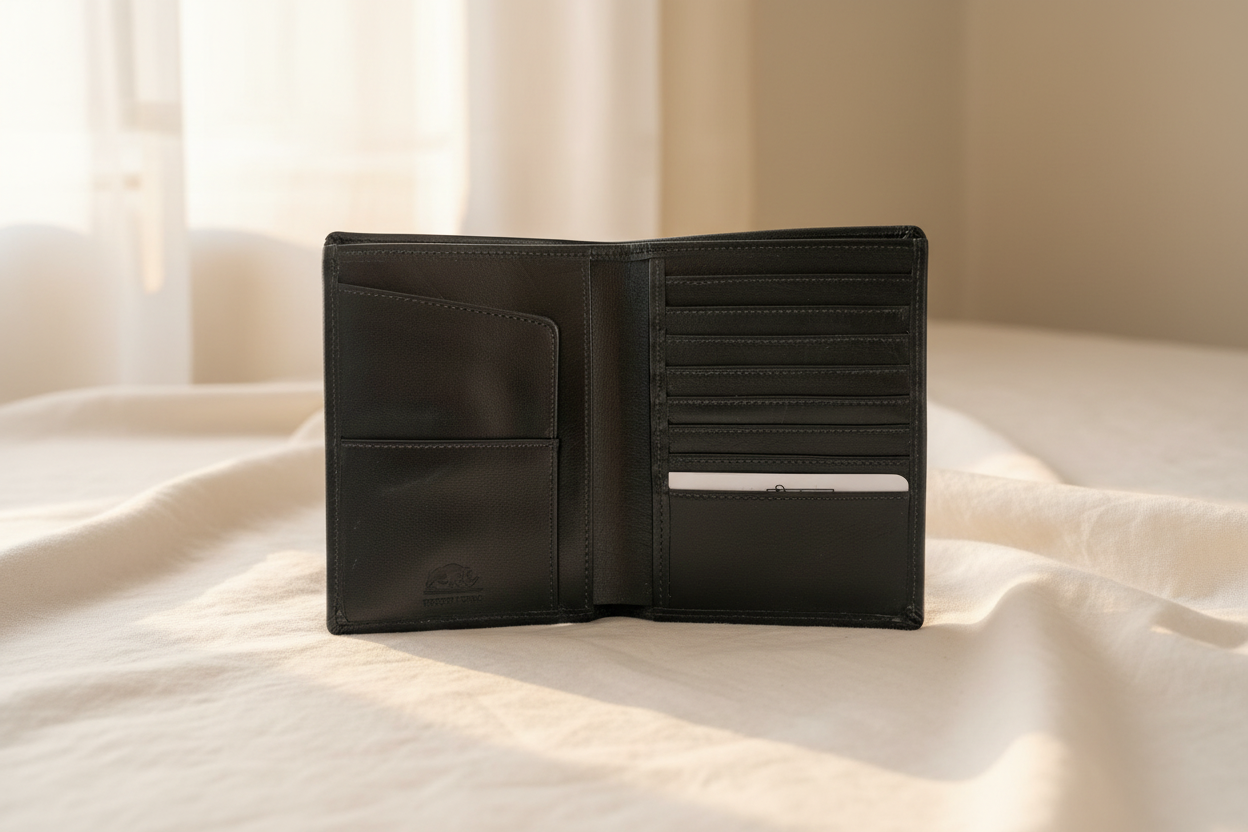 Classic Black Leather Wallet