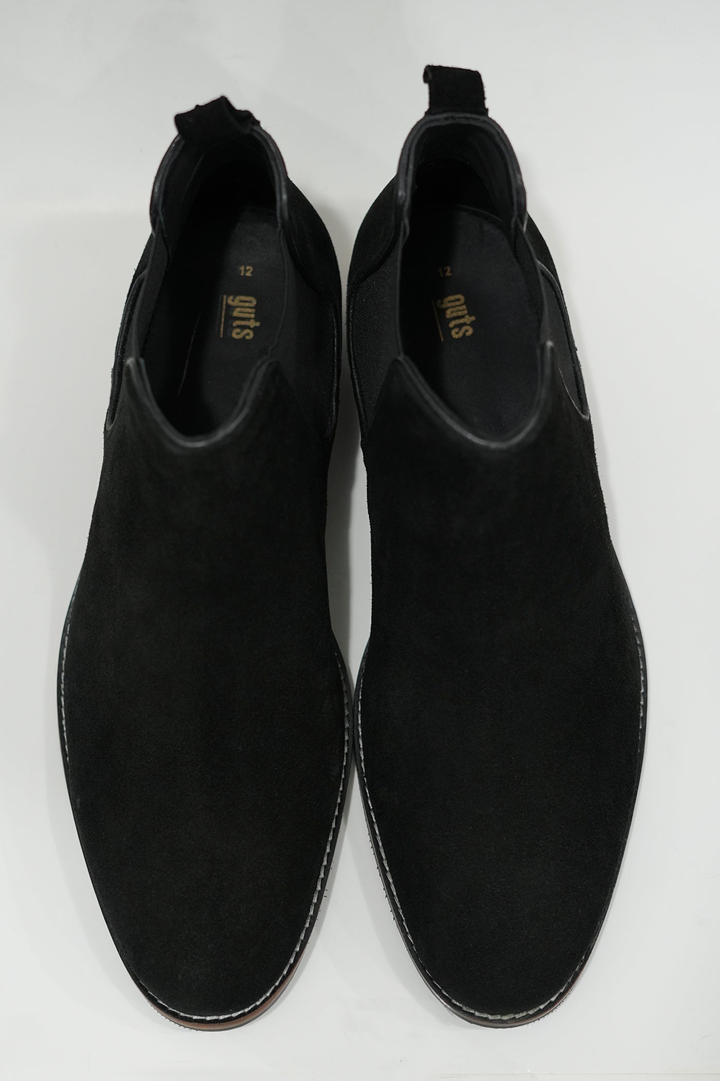 CLASSIC BLACK SUEDE CHELSEA BOOTS
