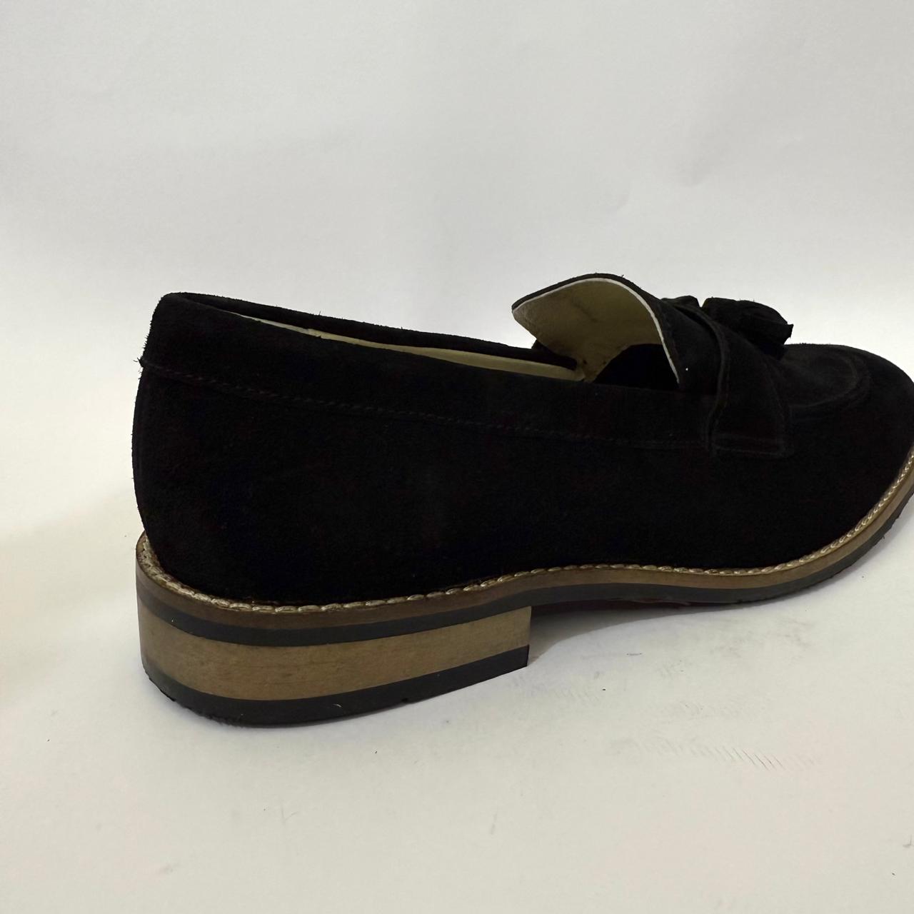 SUEDE TASSEL LOAFERS