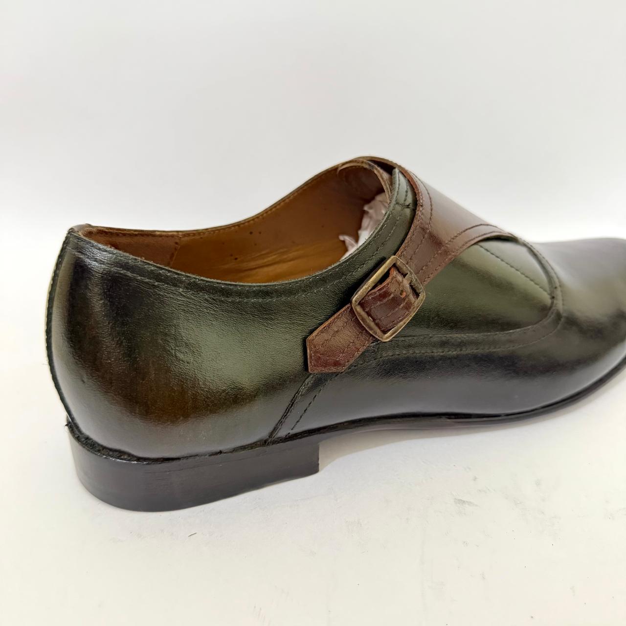 THREE-TONE MONK SLIP-ONS