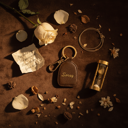 Sorry Keychain-Brown