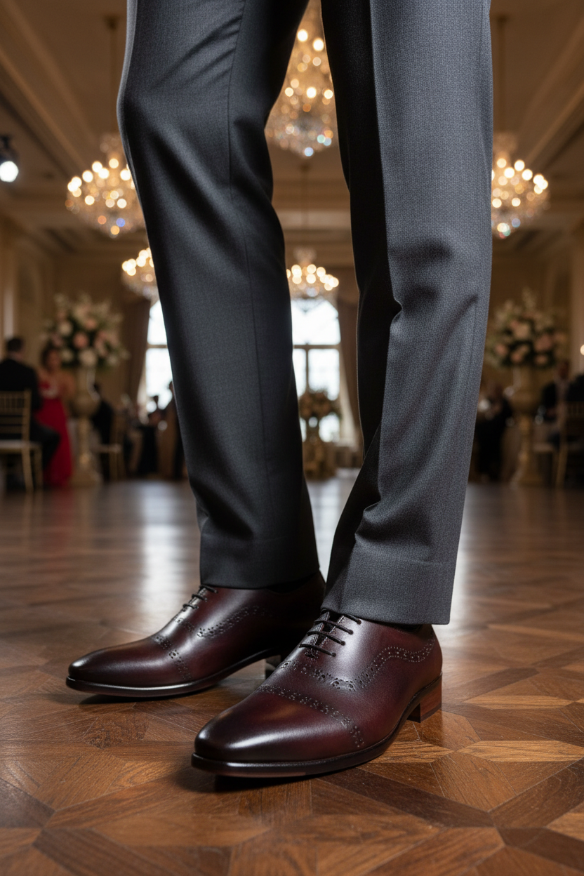 BROWN BROGUE DETAILED OXFORD