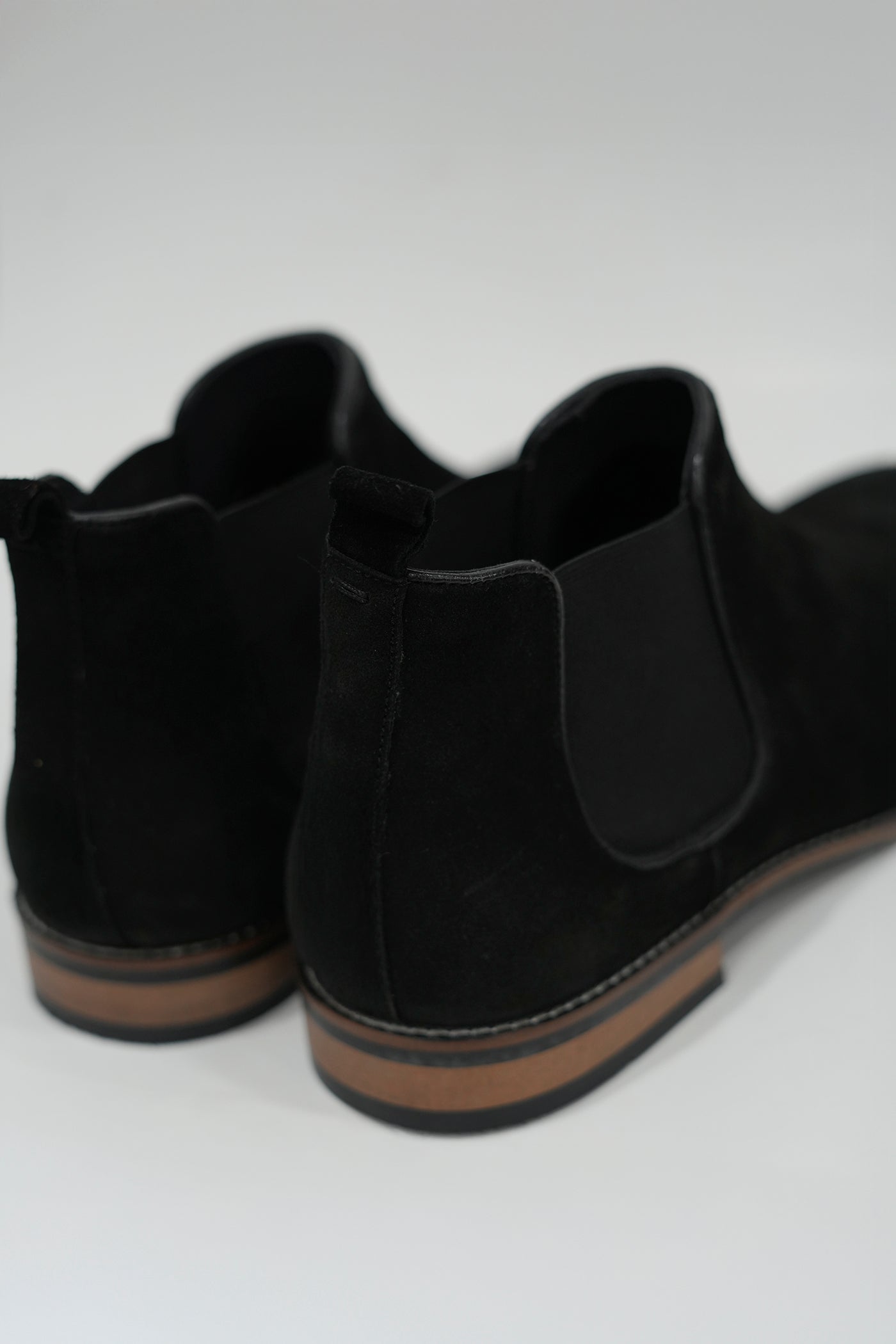 CLASSIC BLACK SUEDE CHELSEA BOOTS