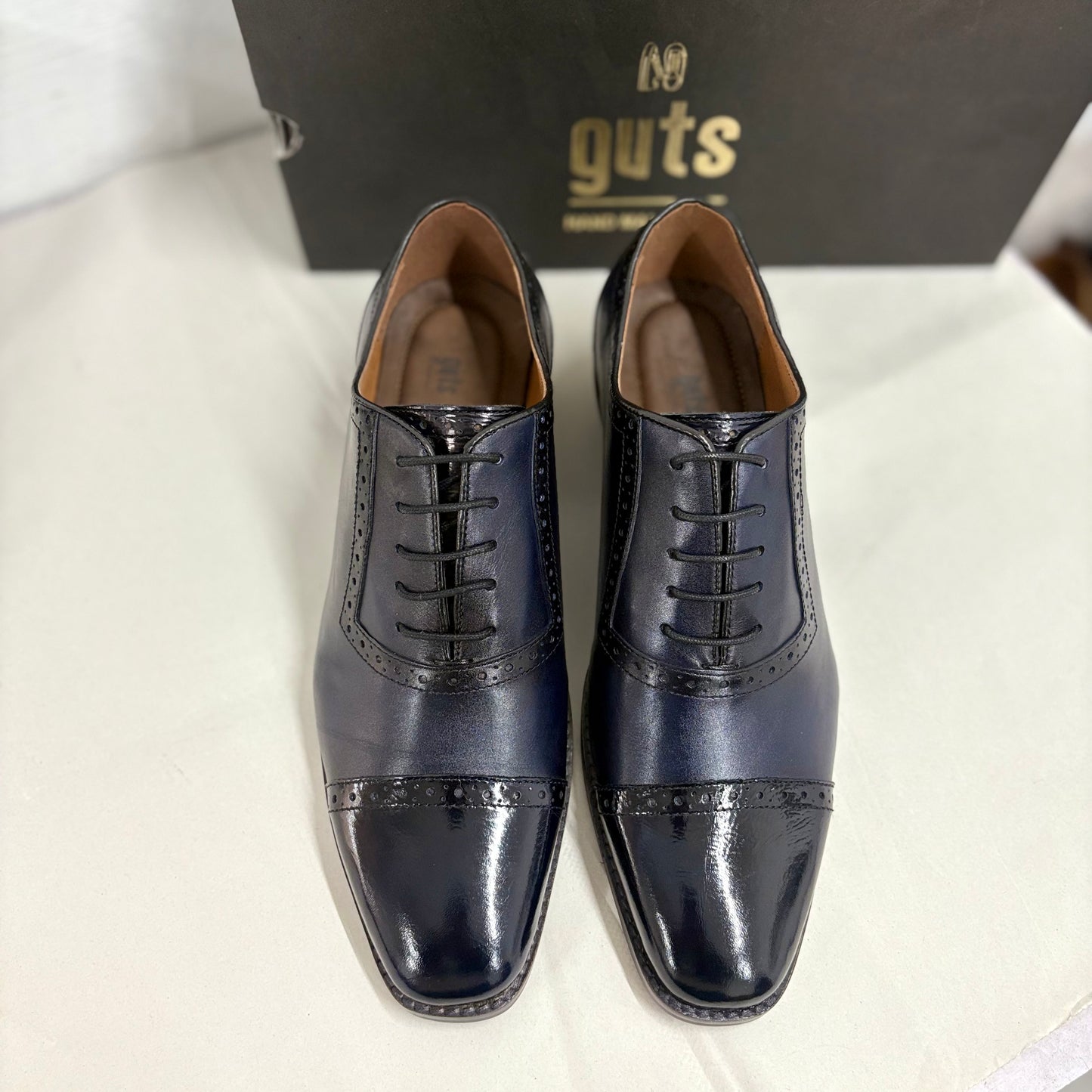 Cap Toe Oxford- Navy Blue