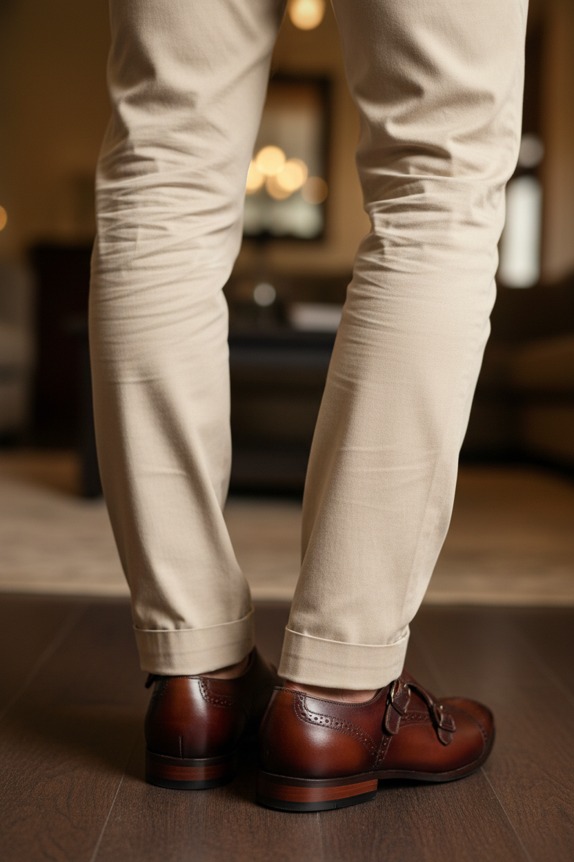 DOUBLE MONK STRAP CAP TOE OXFORD