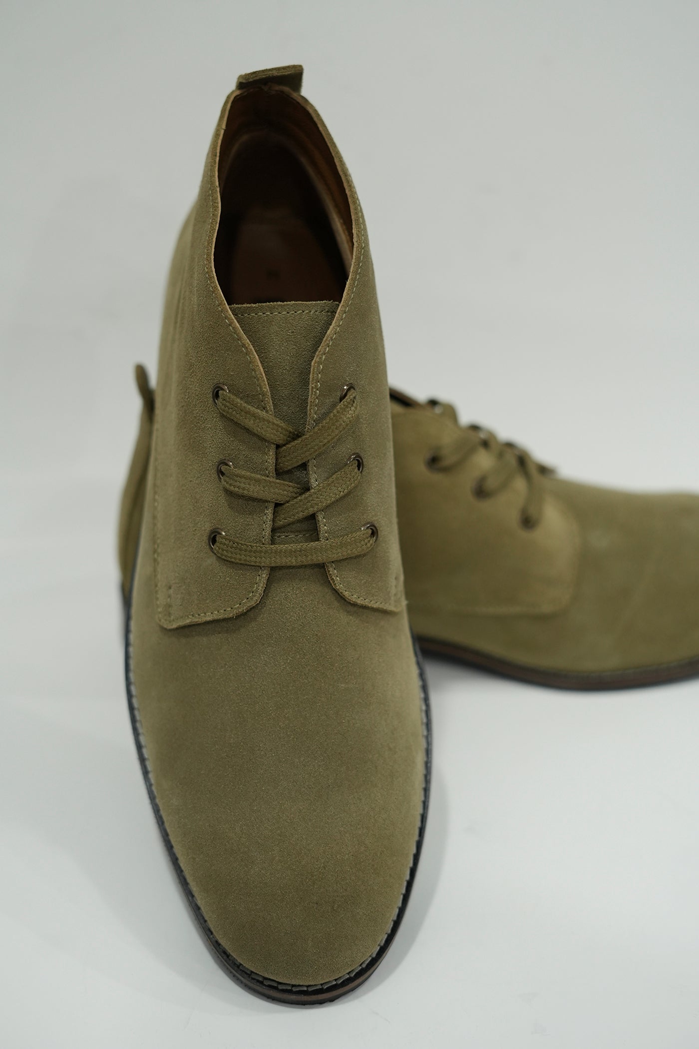 BEIGE SUEDE BOOTS