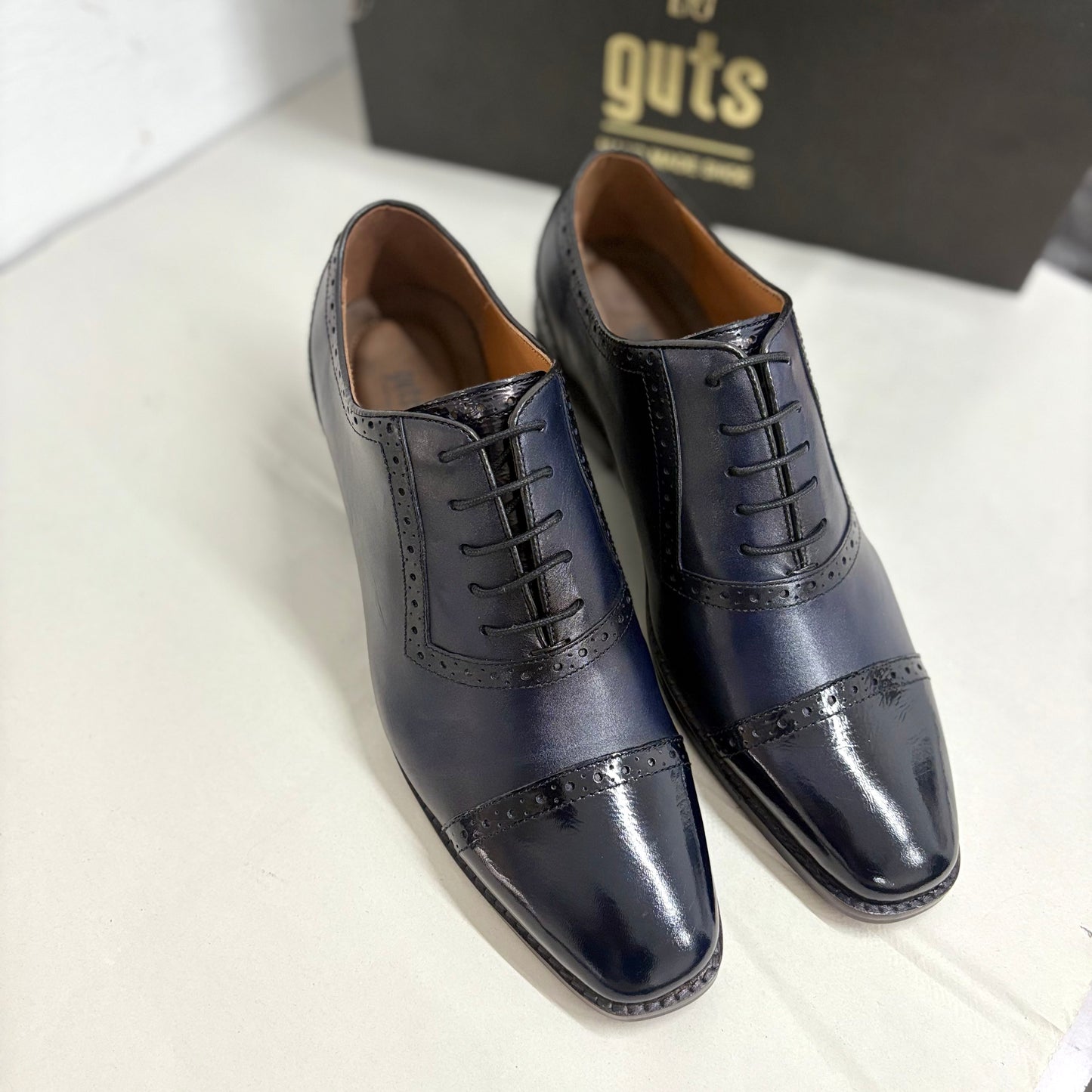 Cap Toe Oxford- Navy Blue