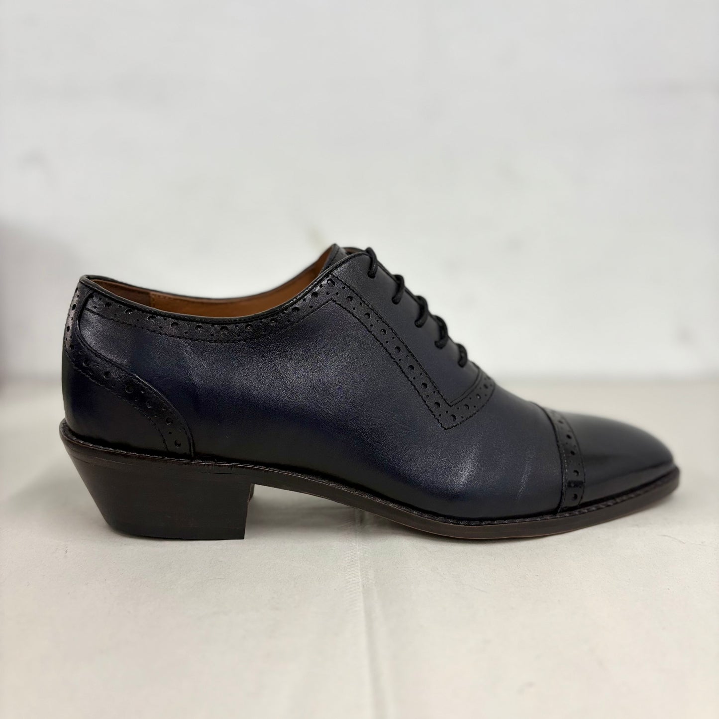 Cap Toe Oxford- Navy Blue