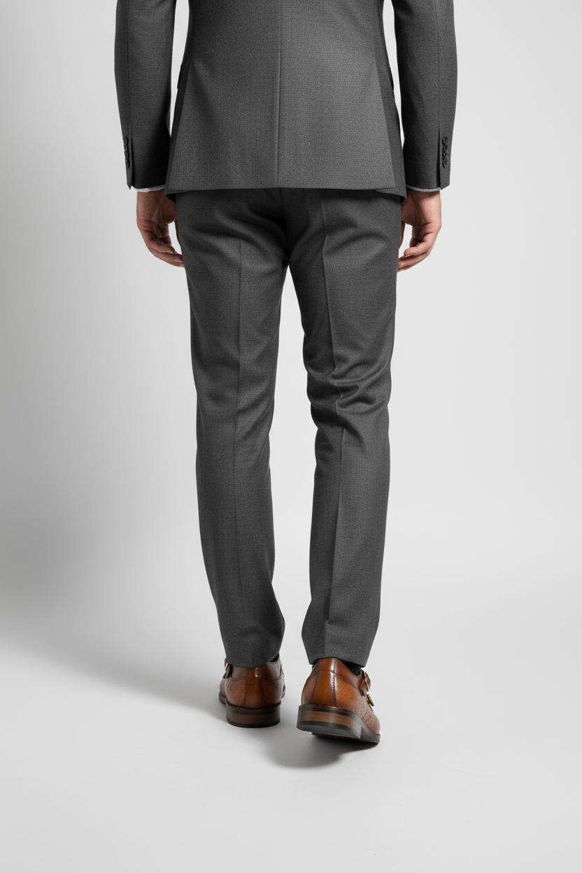 TAN BROWN EMBOSSED FINISHED DOUBLE MONK SHOES