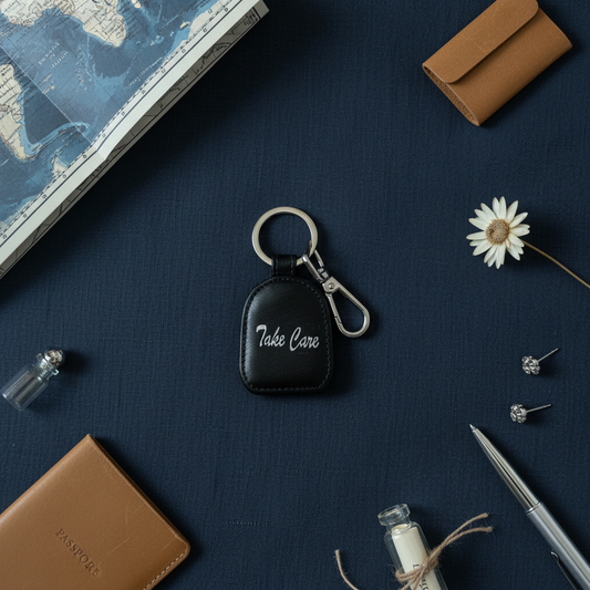 Take Care Keychain-Black