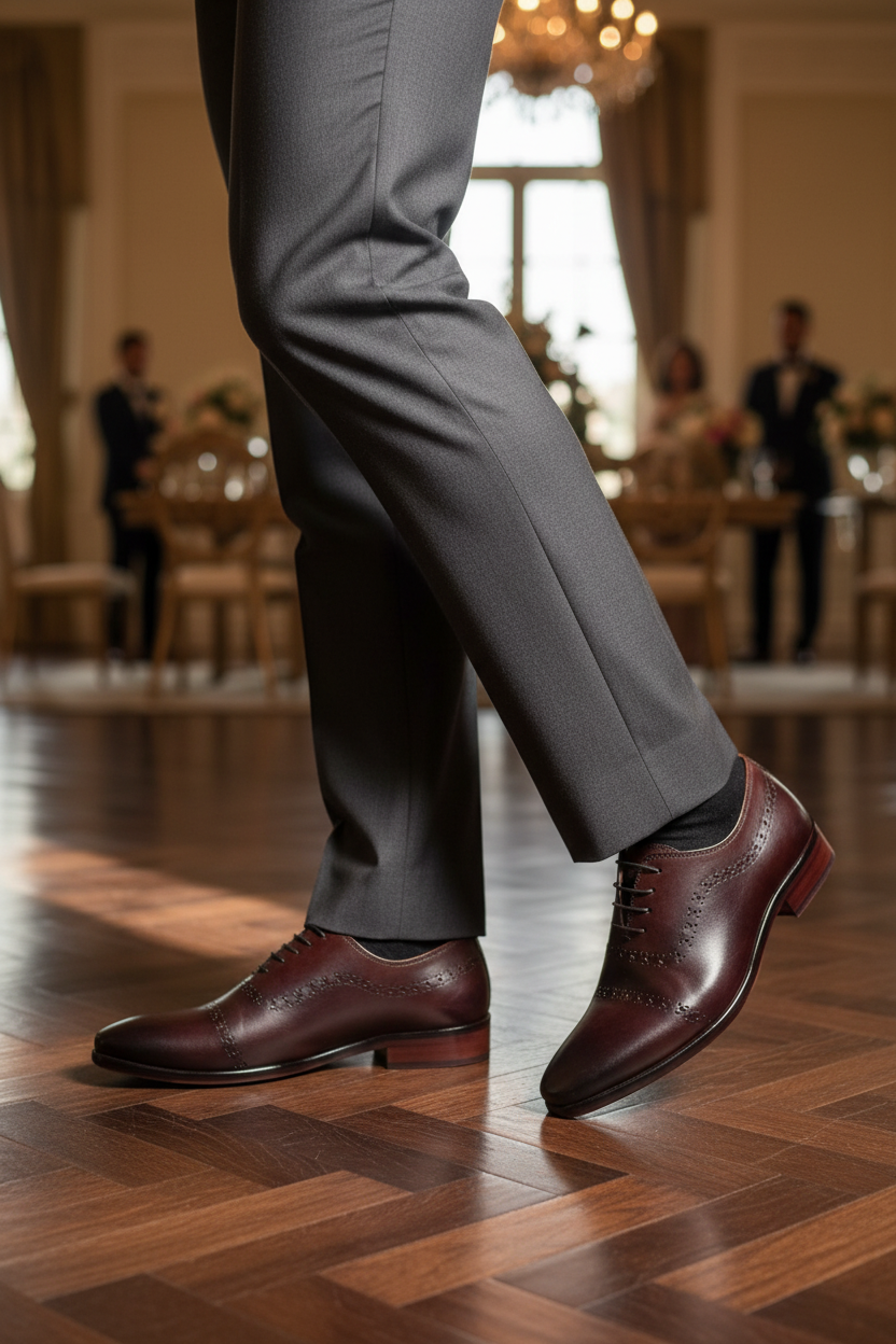 BROWN BROGUE DETAILED OXFORD