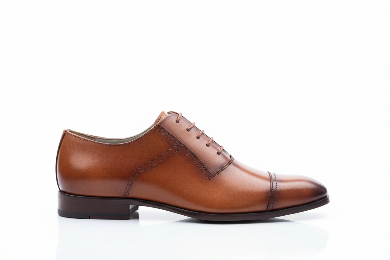 COGNAC PATINA CAPTOE OXFORD