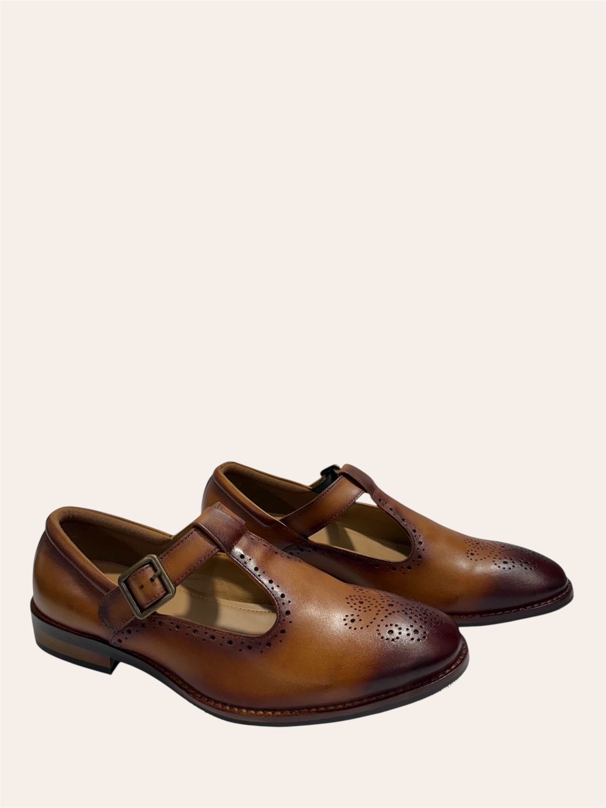 HANDCRAFTED T-STRAP SHOES