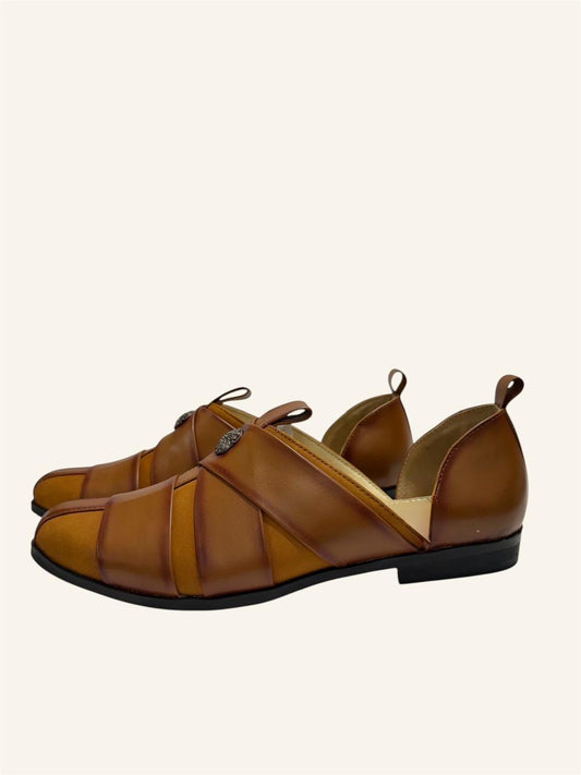 ETHNIC PATHANI TAN SANDAL