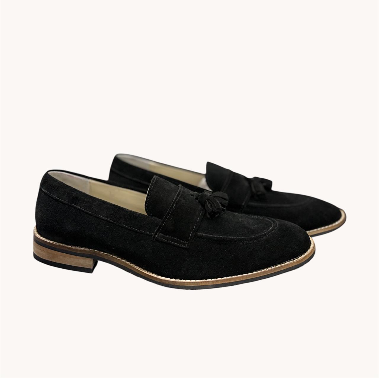 SUEDE TASSEL LOAFERS