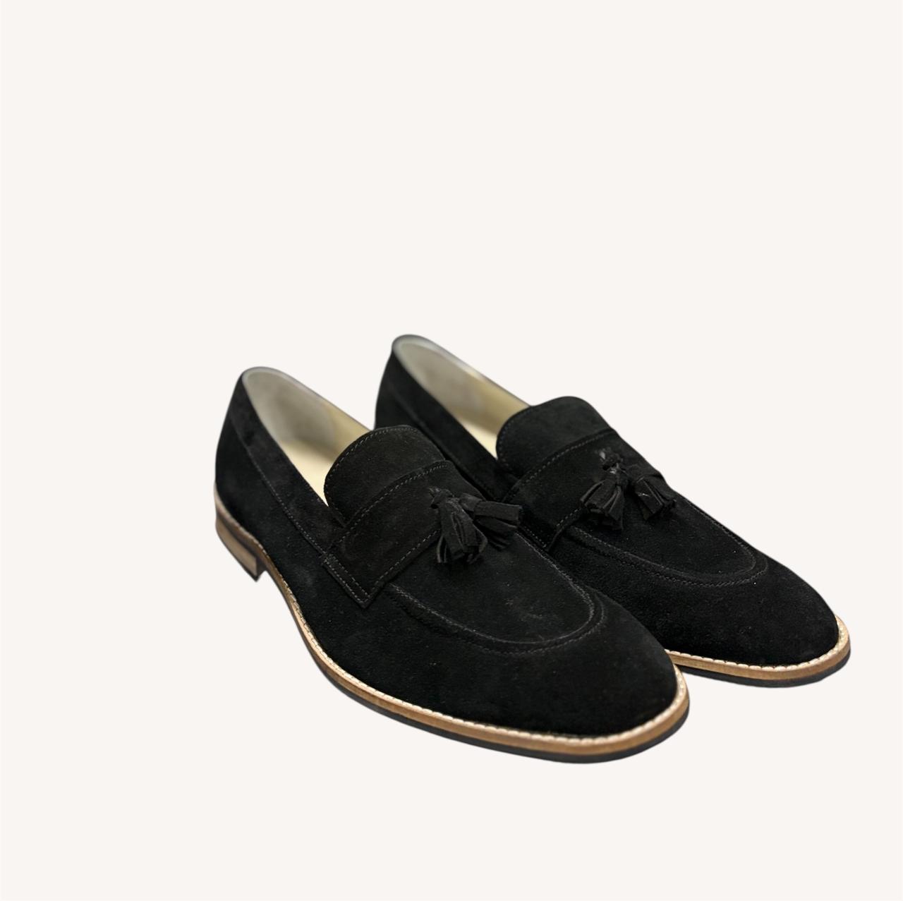 SUEDE TASSEL LOAFERS