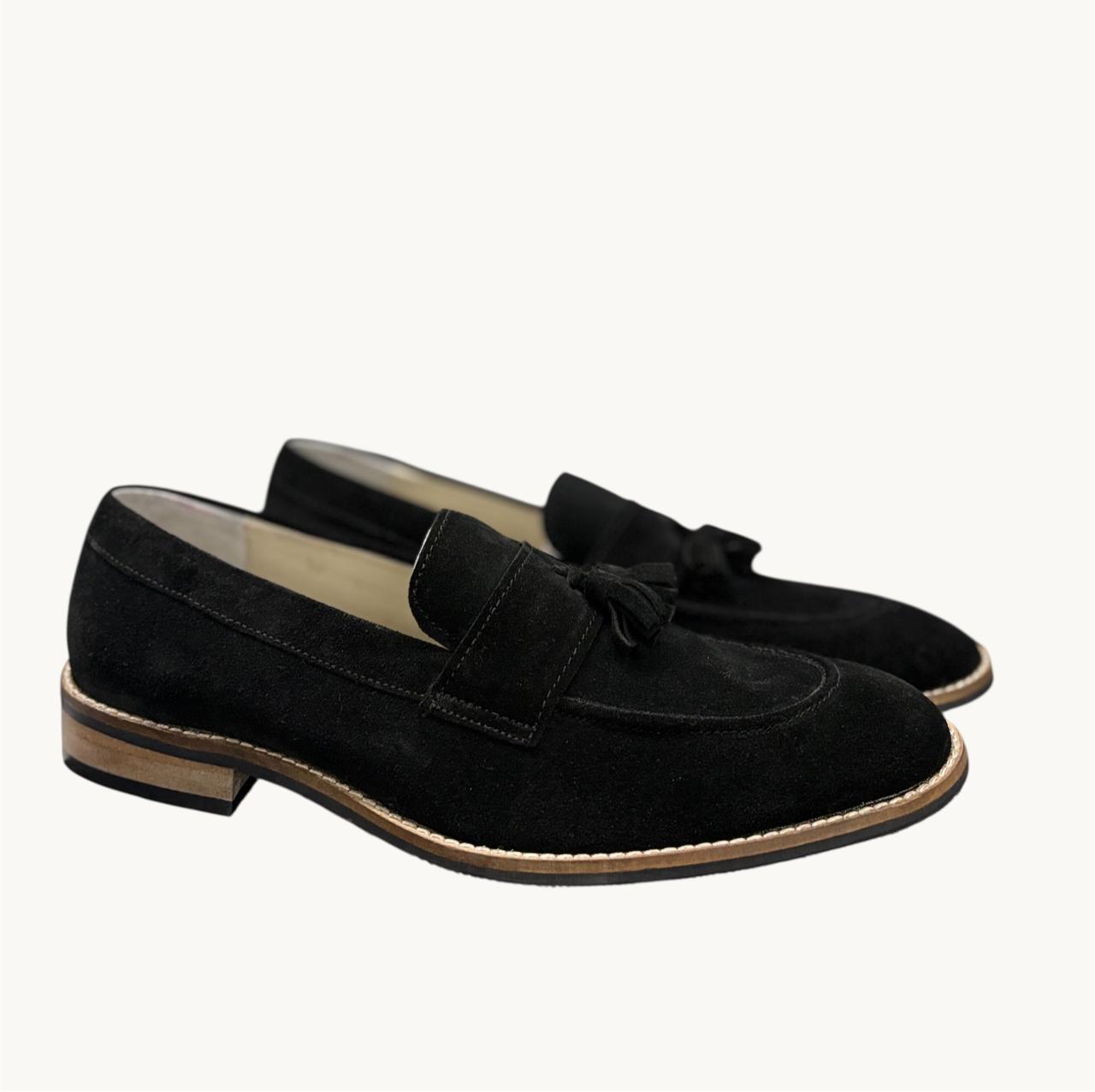 SUEDE TASSEL LOAFERS