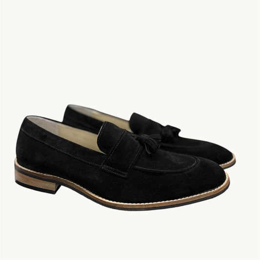SUEDE TASSEL LOAFERS