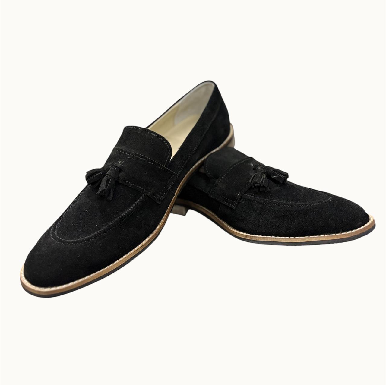 SUEDE TASSEL LOAFERS