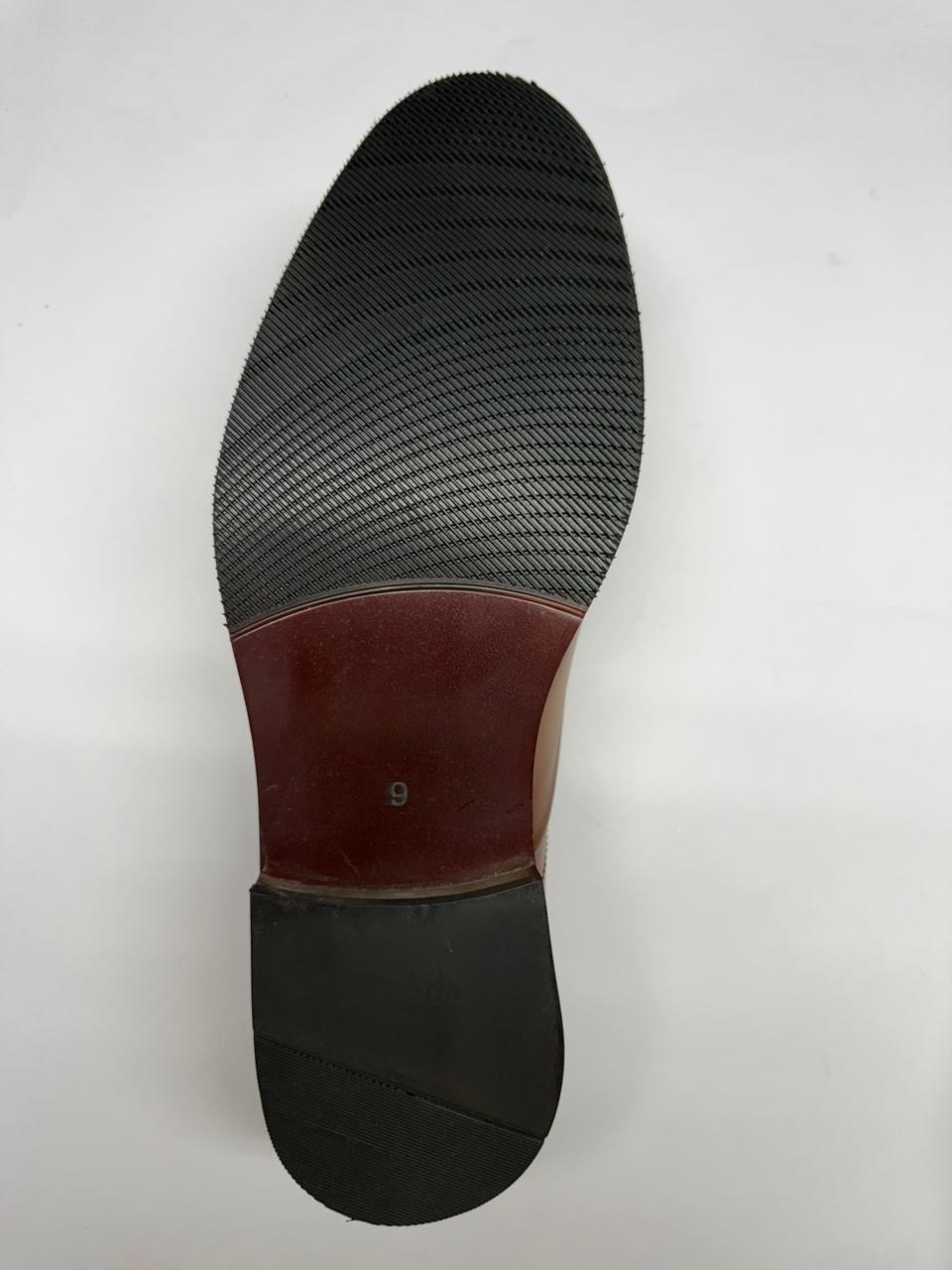 TAN OXFORD CAP TOE SHOES