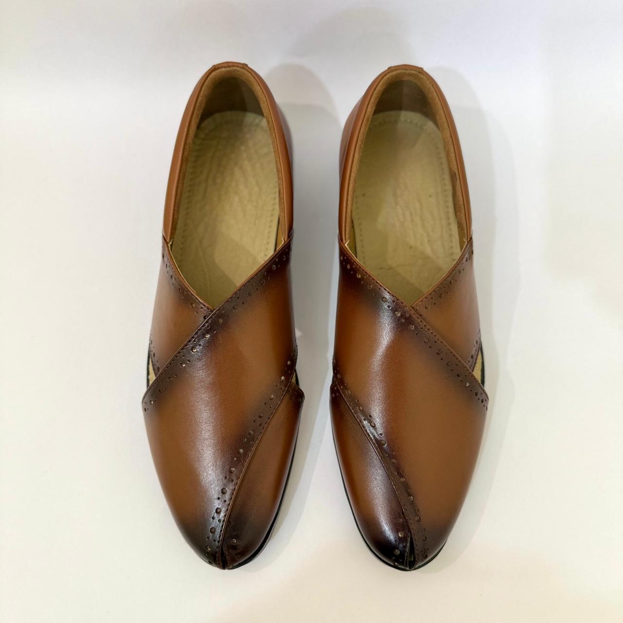 BROWN CROSS-STITCH FORMALS