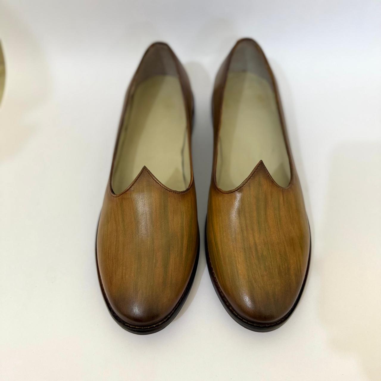 PLAIN BROWN LEATHER JALSA