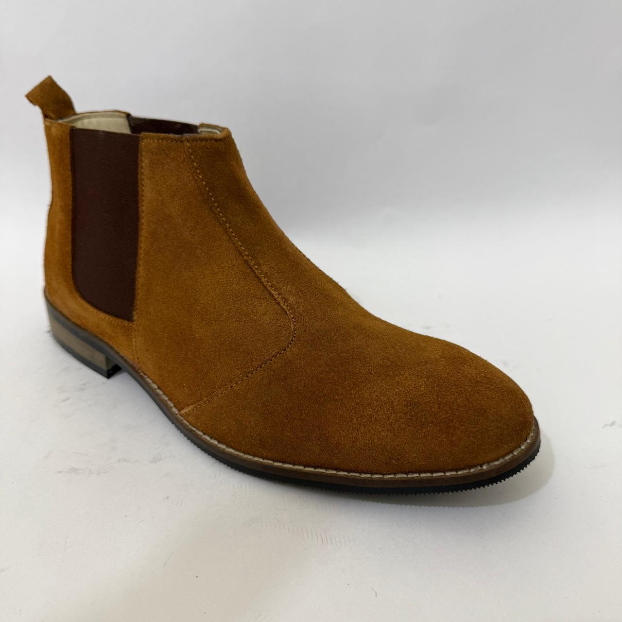 CLASSIC TAN SUEDE CHELSEA BOOTS