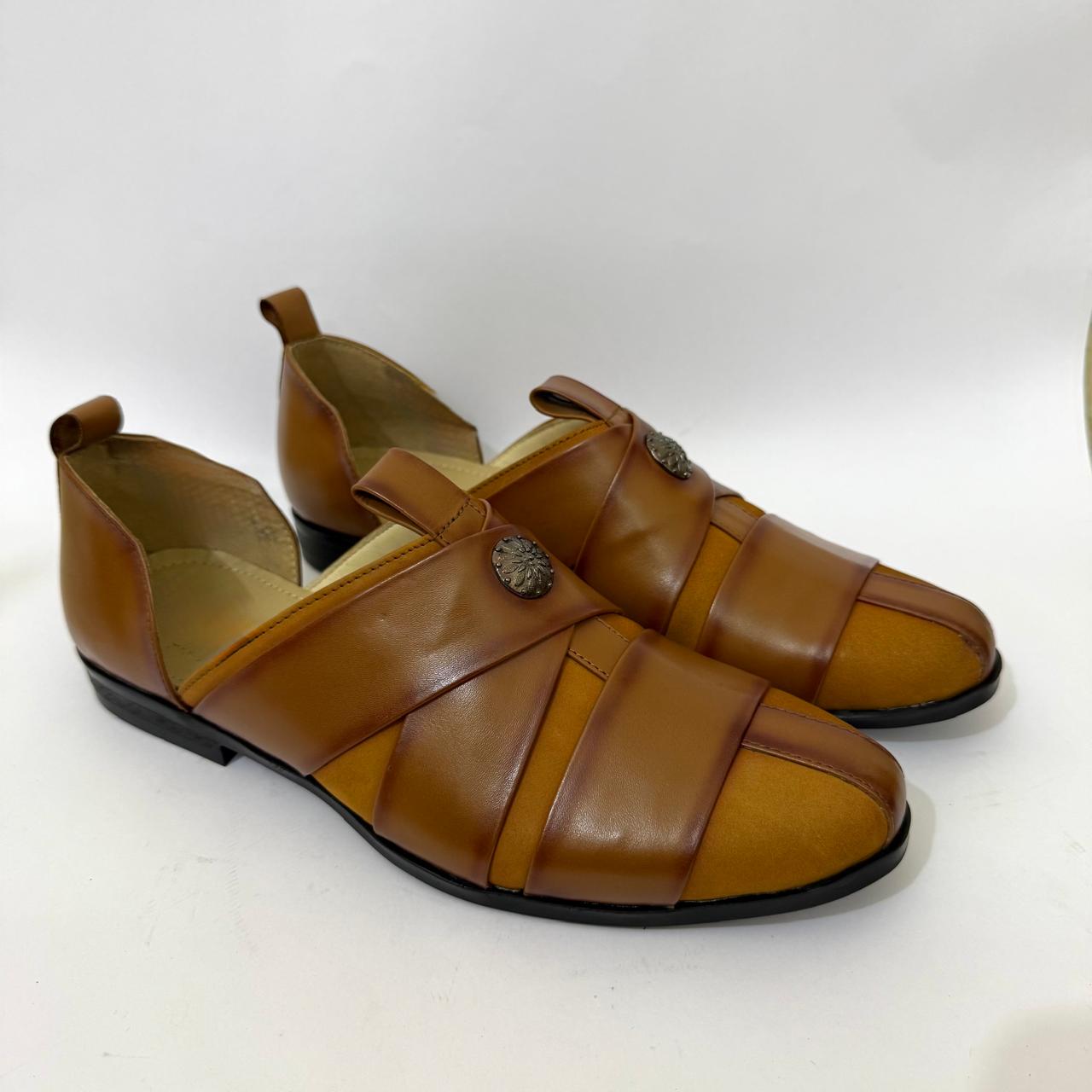 ETHNIC PATHANI TAN SANDAL