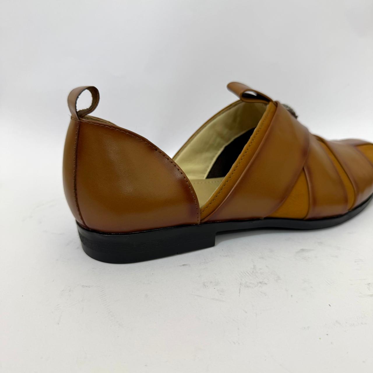 ETHNIC PATHANI TAN SANDAL