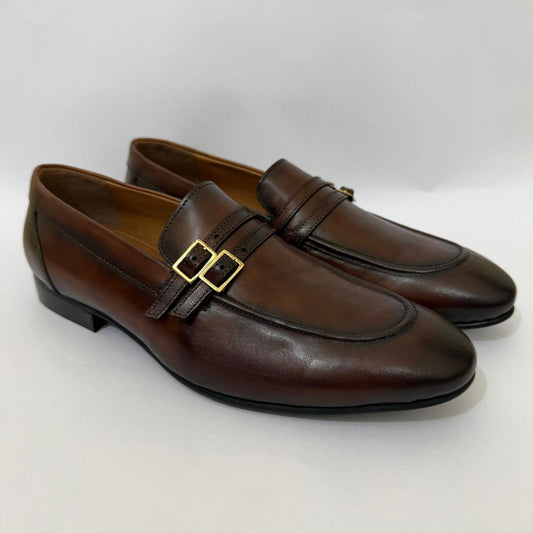 DOUBLE MONK STRAP LOAFERS