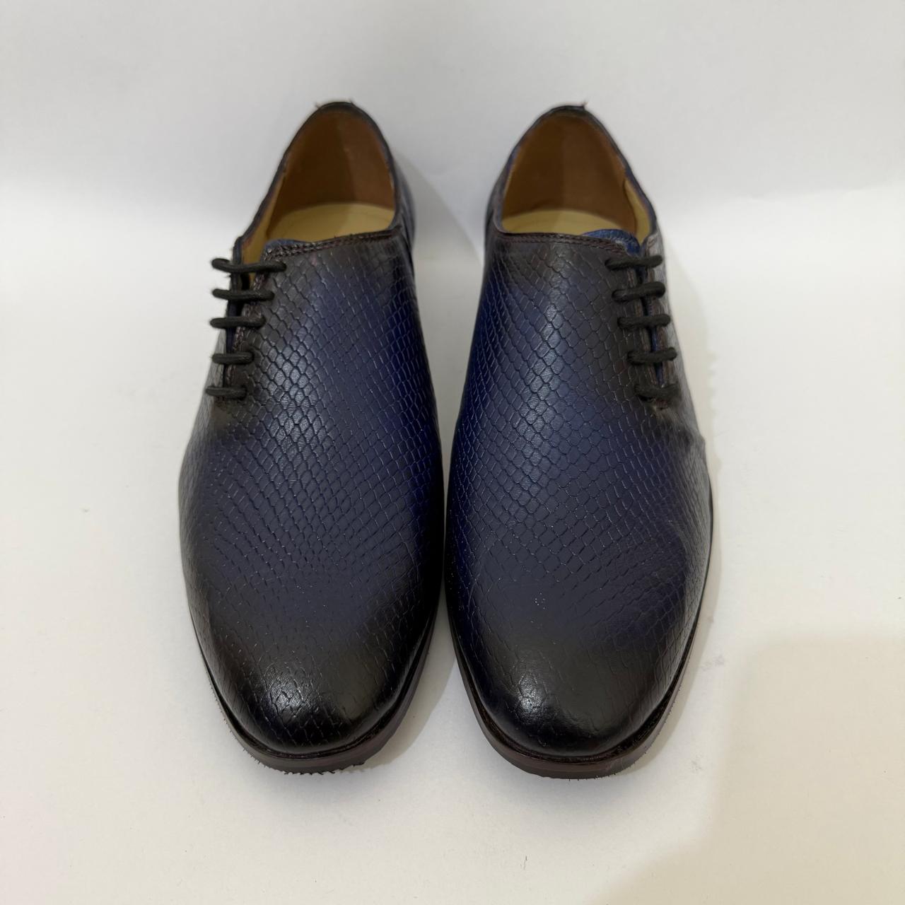 MIDNIGHT BLUE LUXE TEXTURED OXFORDS