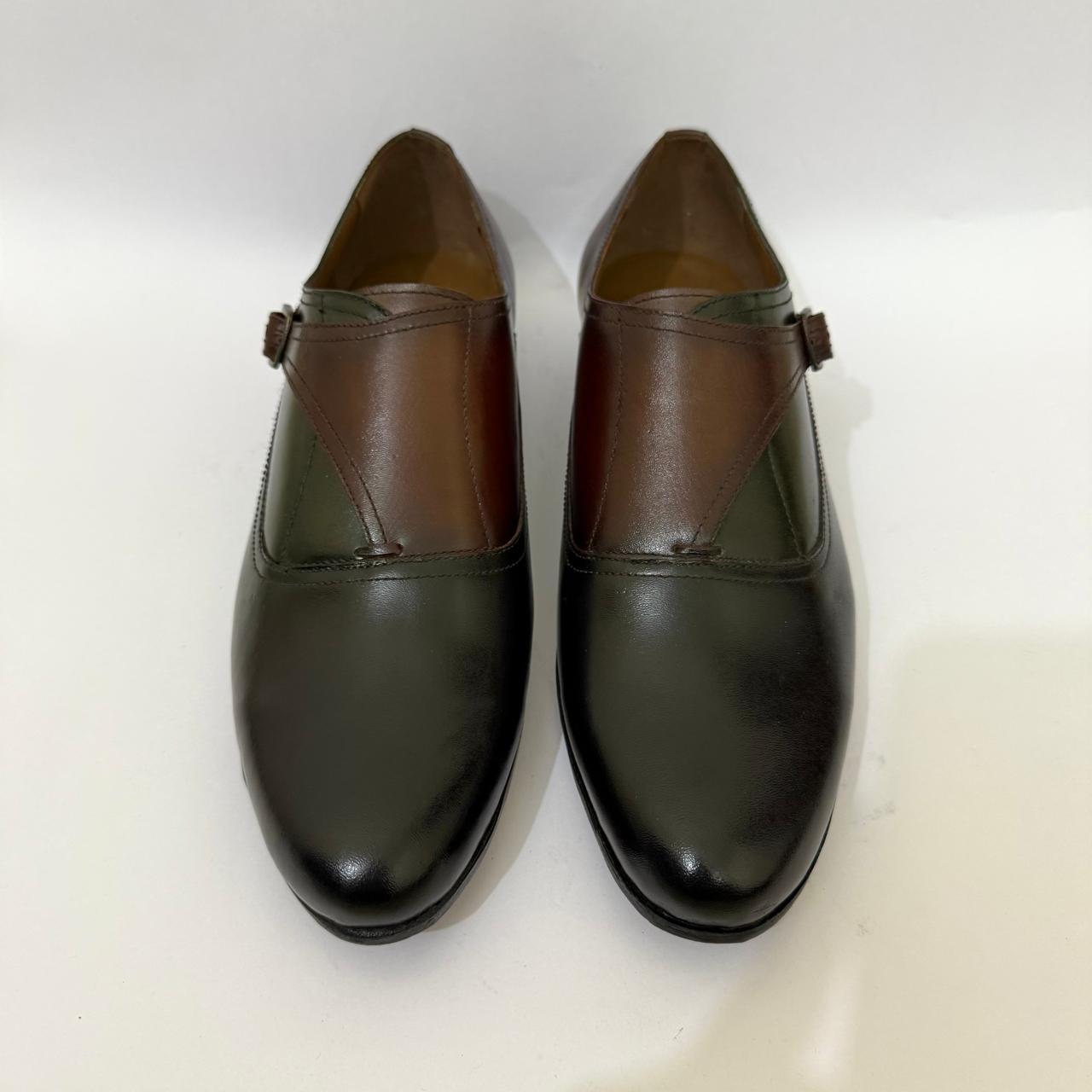 THREE-TONE MONK SLIP-ONS