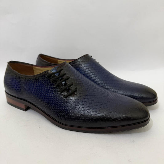MIDNIGHT BLUE LUXE TEXTURED OXFORDS