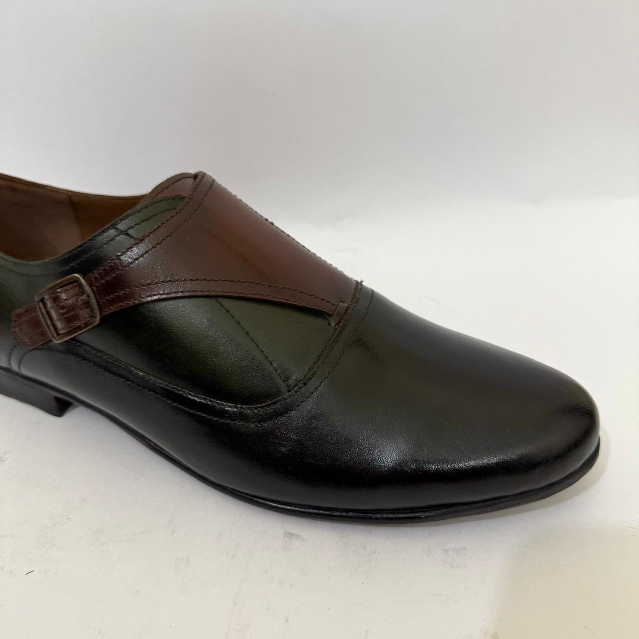 THREE-TONE MONK SLIP-ONS