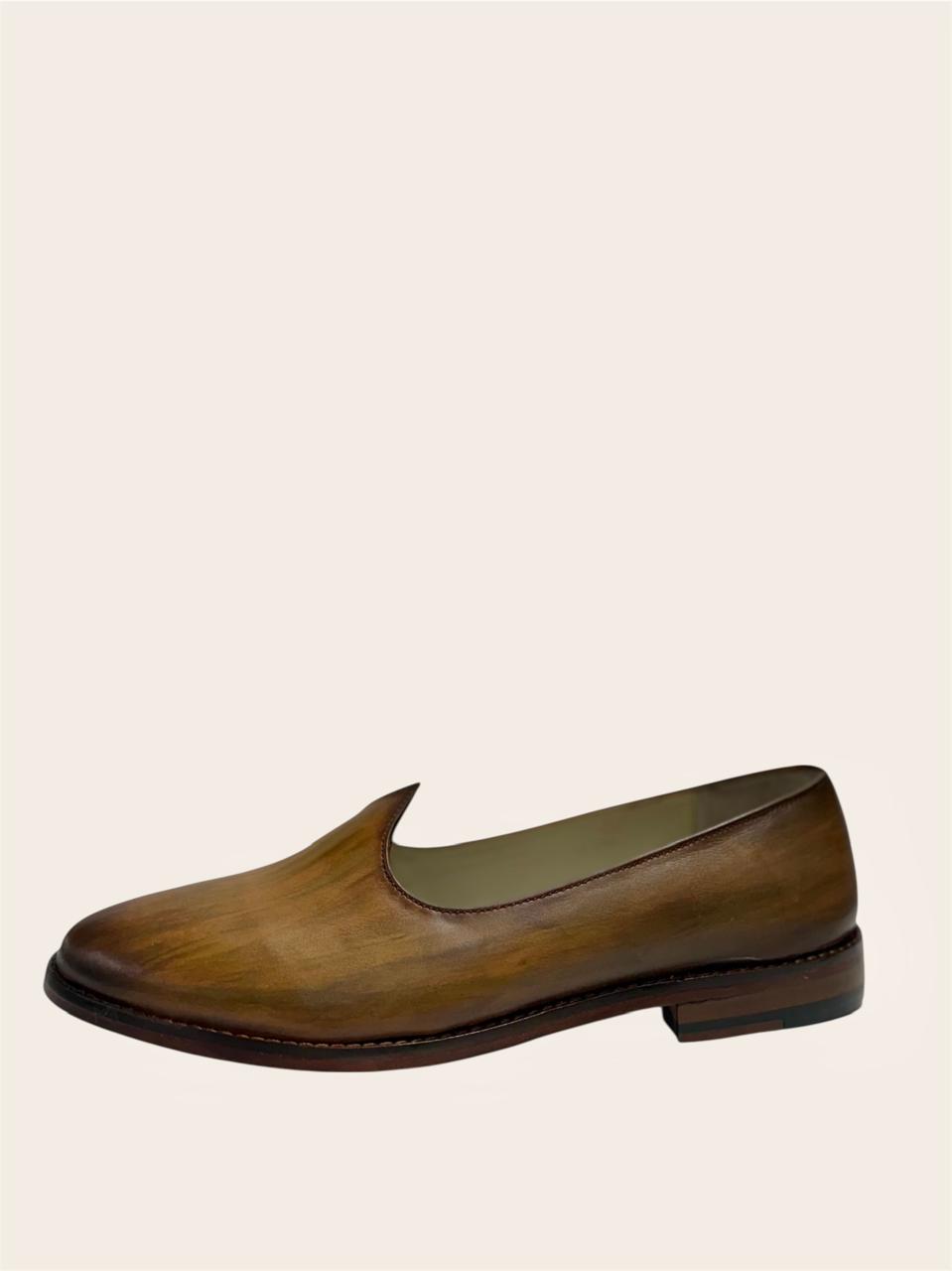 PLAIN BROWN LEATHER JALSA