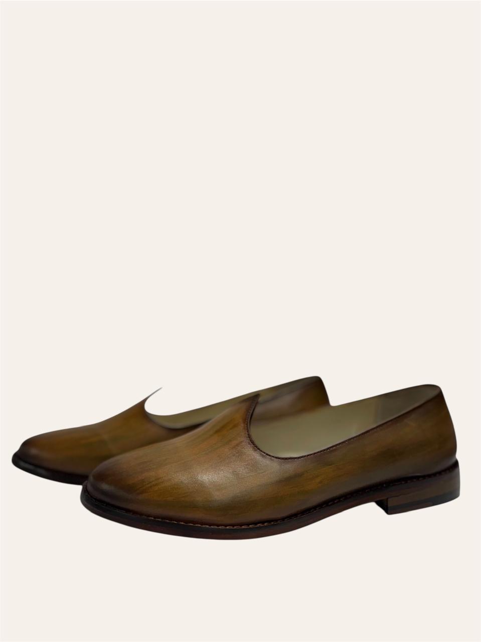 PLAIN BROWN LEATHER JALSA