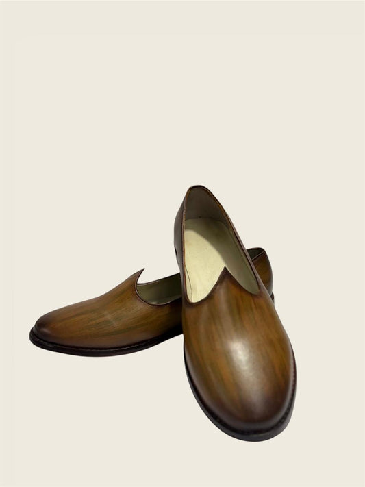 PLAIN BROWN LEATHER JALSA