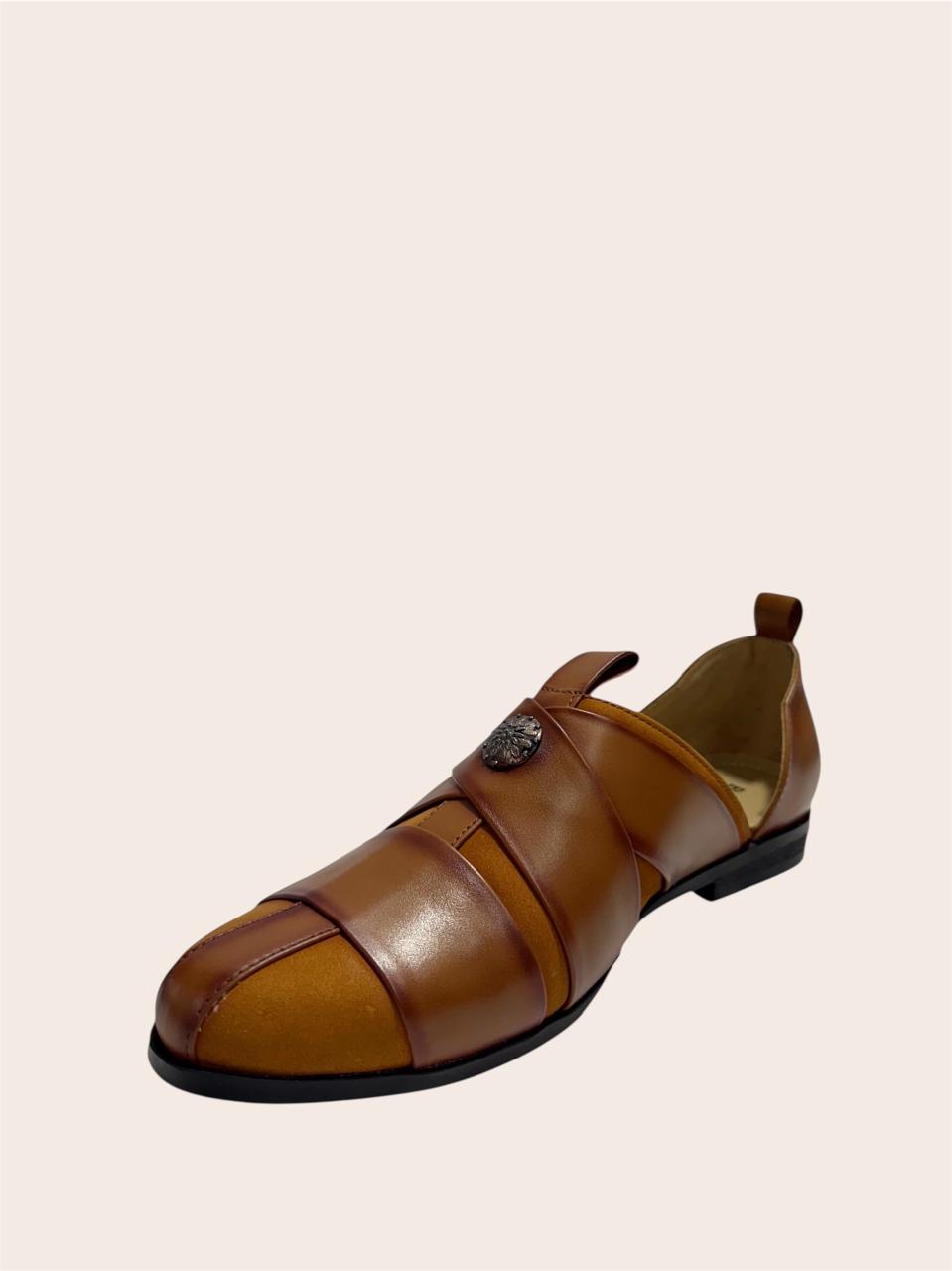 ETHNIC PATHANI TAN SANDAL