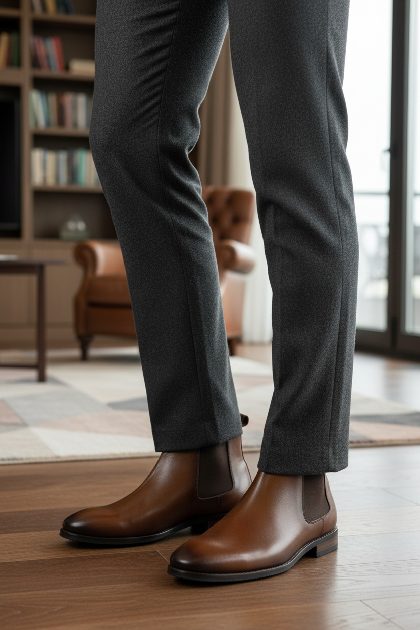 CLASSIC BROWN CHELSEA BOOTS